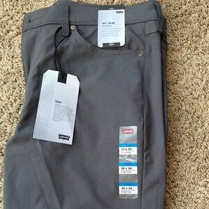 Levi's 511 Gray Slim Fit tech 36x34 Pants